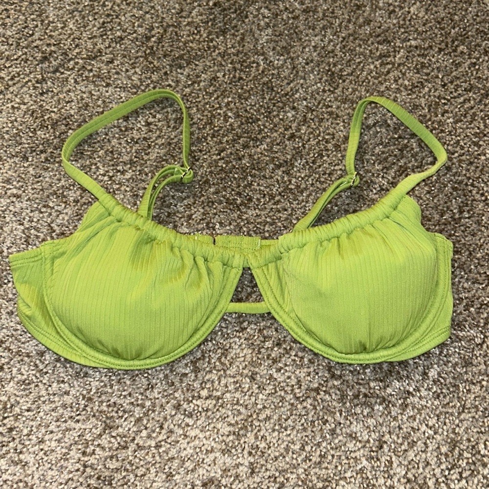 green bikini top